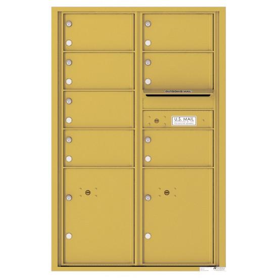 Load image into Gallery viewer, 4C13D-07 - 7 Oversized Tenant Doors with 2 Parcel Lockers and Outgoing Mail Compartment - 4C Wall Mount 13-High Mailboxes