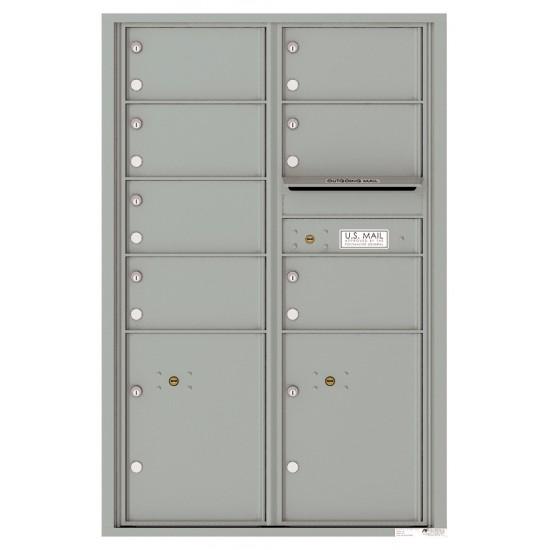Load image into Gallery viewer, 4C13D-07 - 7 Oversized Tenant Doors with 2 Parcel Lockers and Outgoing Mail Compartment - 4C Wall Mount 13-High Mailboxes