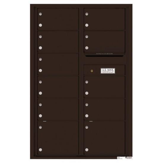 Load image into Gallery viewer, 4C13D-11 - 11 Oversized Tenant Doors and Outgoing Mail Compartment - 4C Wall Mount 13-High Mailboxes