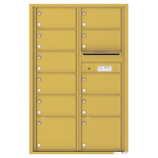 Load image into Gallery viewer, 4C13D-11 - 11 Oversized Tenant Doors and Outgoing Mail Compartment - 4C Wall Mount 13-High Mailboxes