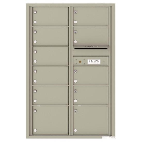 Load image into Gallery viewer, 4C13D-11 - 11 Oversized Tenant Doors and Outgoing Mail Compartment - 4C Wall Mount 13-High Mailboxes