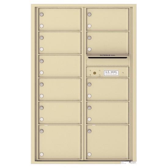 Load image into Gallery viewer, 4C13D-11 - 11 Oversized Tenant Doors and Outgoing Mail Compartment - 4C Wall Mount 13-High Mailboxes