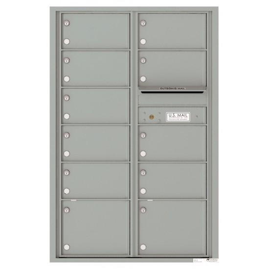 Load image into Gallery viewer, 4C13D-11 - 11 Oversized Tenant Doors and Outgoing Mail Compartment - 4C Wall Mount 13-High Mailboxes