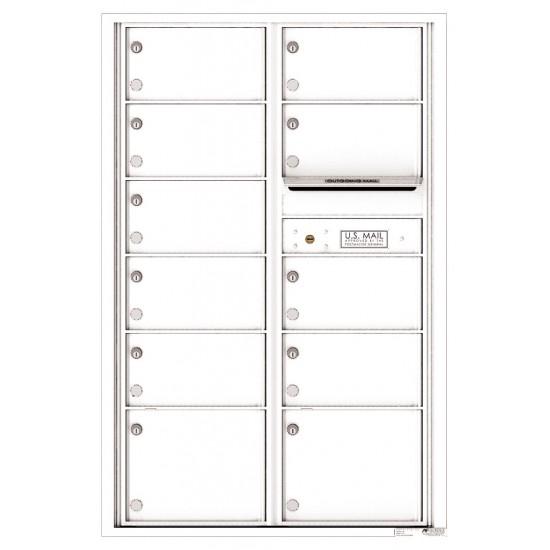 Load image into Gallery viewer, 4C13D-11 - 11 Oversized Tenant Doors and Outgoing Mail Compartment - 4C Wall Mount 13-High Mailboxes