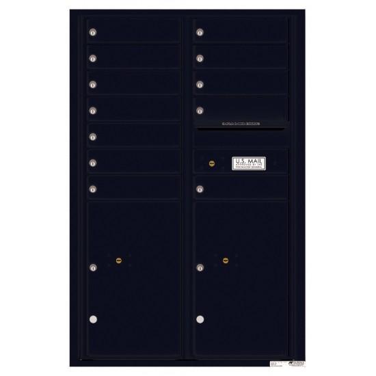 Load image into Gallery viewer, 4C13D-12 - 12 Tenant Doors with 2 Parcel Lockers and Outgoing Mail Compartment - 4C Wall Mount 13-High Mailboxes