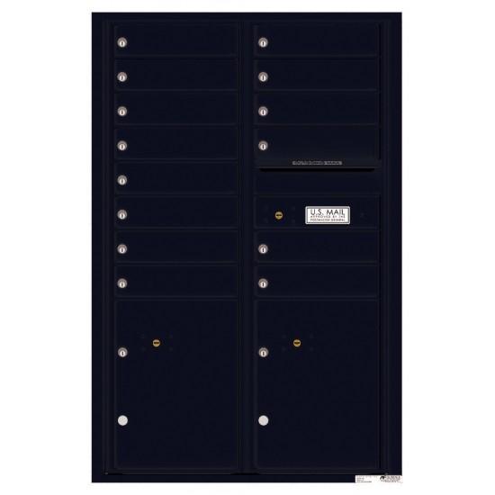 Load image into Gallery viewer, 4C13D-14 - 14 Tenant Doors with 2 Parcel Lockers and Outgoing Mail Compartment - 4C Wall Mount 13-High Mailboxes