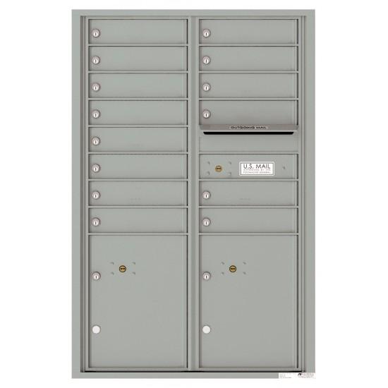 Load image into Gallery viewer, 4C13D-14 - 14 Tenant Doors with 2 Parcel Lockers and Outgoing Mail Compartment - 4C Wall Mount 13-High Mailboxes