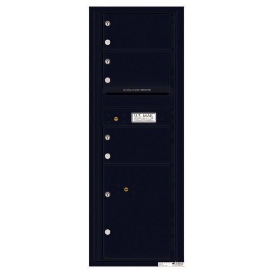 Load image into Gallery viewer, 4C13S-03 - 3 Oversized Tenant Doors with 1 Parcel Locker and Outgoing Mail Compartment - 4C Wall Mount 13-High Mailboxes