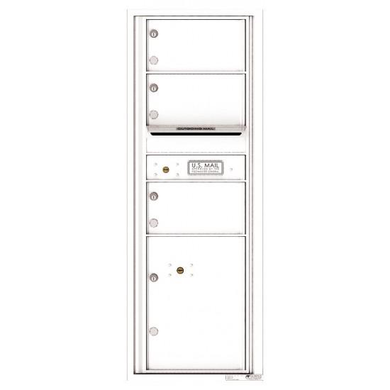 Load image into Gallery viewer, 4C13S-03 - 3 Oversized Tenant Doors with 1 Parcel Locker and Outgoing Mail Compartment - 4C Wall Mount 13-High Mailboxes