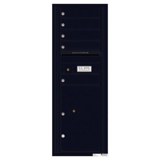 Load image into Gallery viewer, 4C13S-05 - 5 Tenant Doors with 1 Parcel Locker and Outgoing Mail Compartment - 4C Wall Mount 13-High Mailboxes