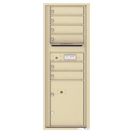 Load image into Gallery viewer, 4C13S-06 - 6 Tenant Doors with 1 Parcel Locker and Outgoing Mail Compartment - 4C Wall Mount 13-High Mailboxes