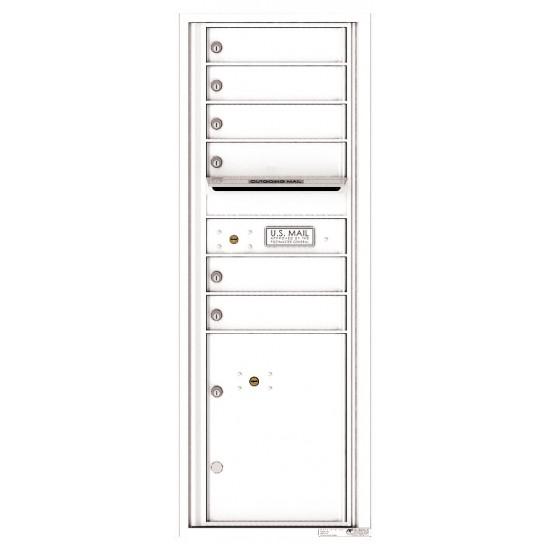 Load image into Gallery viewer, 4C13S-06 - 6 Tenant Doors with 1 Parcel Locker and Outgoing Mail Compartment - 4C Wall Mount 13-High Mailboxes