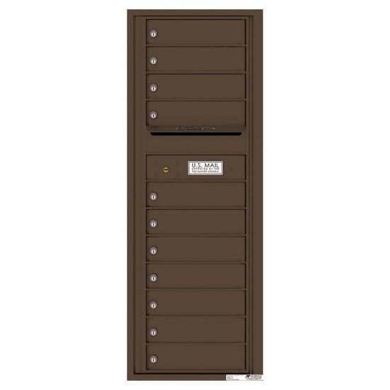 Load image into Gallery viewer, 4C13S-11 - 11 Tenant Doors with Outgoing Mail Compartment - 4C Wall Mount 13-High Mailboxes