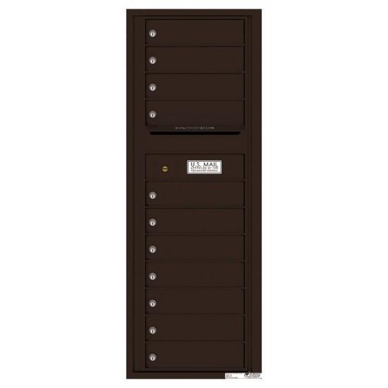 Load image into Gallery viewer, 4C13S-11 - 11 Tenant Doors with Outgoing Mail Compartment - 4C Wall Mount 13-High Mailboxes