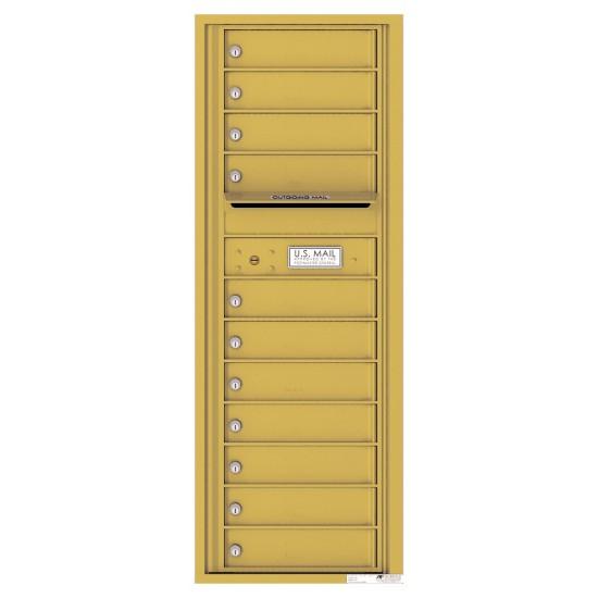Load image into Gallery viewer, 4C13S-11 - 11 Tenant Doors with Outgoing Mail Compartment - 4C Wall Mount 13-High Mailboxes