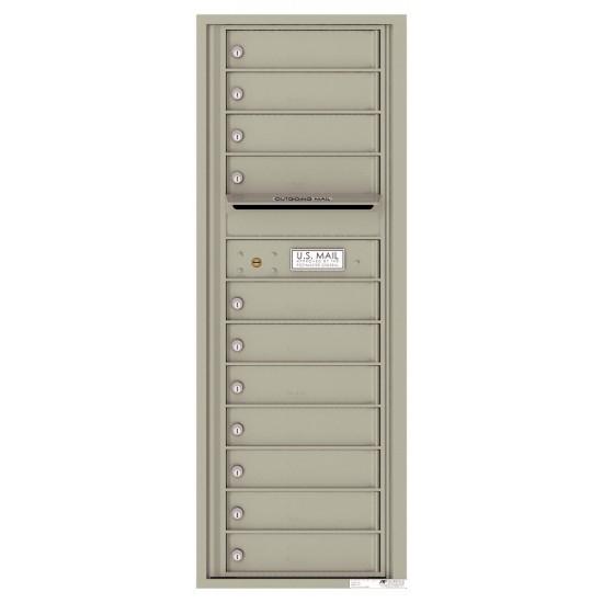 Load image into Gallery viewer, 4C13S-11 - 11 Tenant Doors with Outgoing Mail Compartment - 4C Wall Mount 13-High Mailboxes