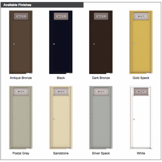 4C13S-BIN - Trash/Recycling Bin - 4C Wall Mount 13-High