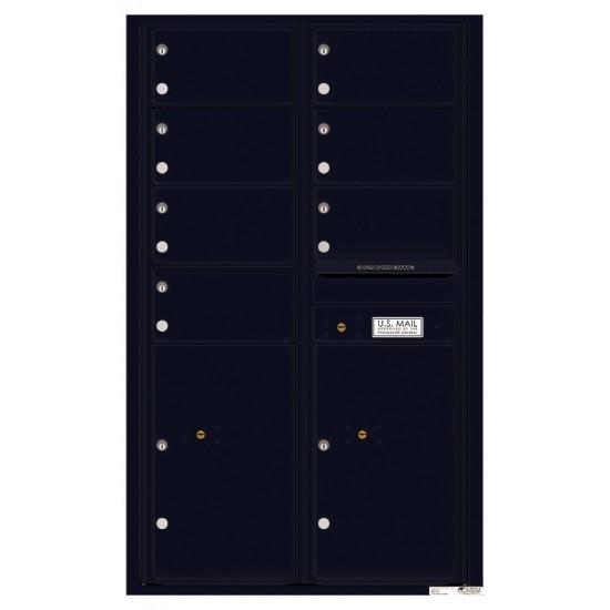 Load image into Gallery viewer, 4C14D-07 - 7 Oversized Tenant Doors with 2 Parcel Lockers and Outgoing Mail Compartment - 4C Wall Mount 14-High Mailboxes