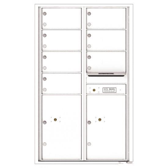 Load image into Gallery viewer, 4C14D-07 - 7 Oversized Tenant Doors with 2 Parcel Lockers and Outgoing Mail Compartment - 4C Wall Mount 14-High Mailboxes