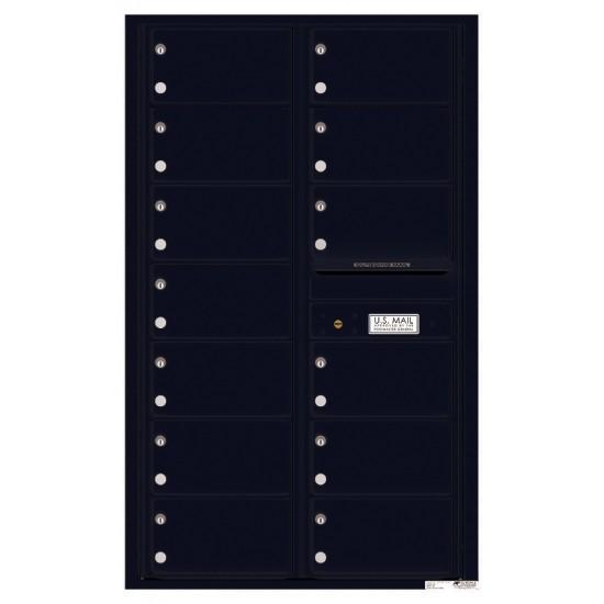 Load image into Gallery viewer, 4C14D-13 - 13 Oversized Tenant Doors and Outgoing Mail Compartment - 4C Wall Mount 14-High Mailboxes