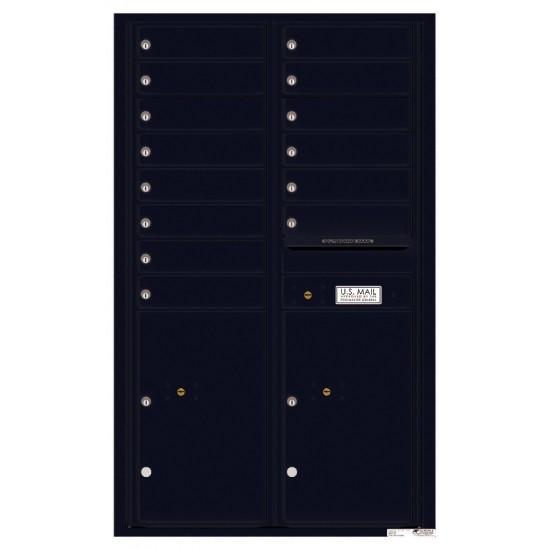 Load image into Gallery viewer, 4C14D-14 - 14 Tenant Doors with 2 Parcel Lockers and Outgoing Mail Compartment - 4C Wall Mount 14-High Mailboxes