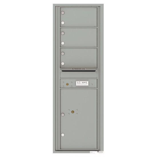 Load image into Gallery viewer, 4C14S-03 - 3 Oversized Tenant Doors with 1 Parcel Locker and Outgoing Mail Compartment - 4C Wall Mount 14-High Mailboxes