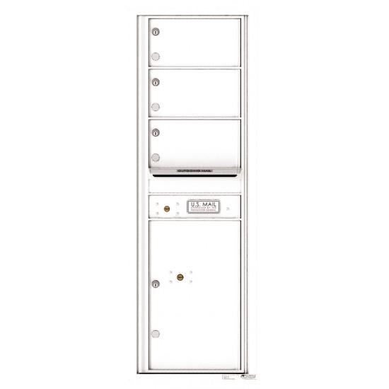 Load image into Gallery viewer, 4C14S-03 - 3 Oversized Tenant Doors with 1 Parcel Locker and Outgoing Mail Compartment - 4C Wall Mount 14-High Mailboxes