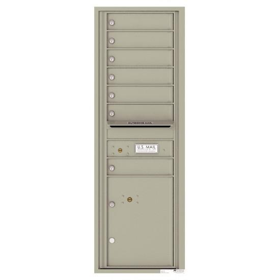 Load image into Gallery viewer, 4C14S-07 - 7 Tenant Doors with 1 Parcel Locker and Outgoing Mail Compartment - 4C Wall Mount 14-High Mailboxes