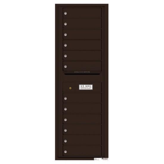 Load image into Gallery viewer, 4C14S-12 - 12 Tenant Doors with Outgoing Mail Compartment - 4C Wall Mount 14-High Mailboxes