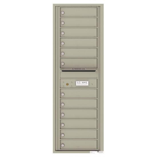 Load image into Gallery viewer, 4C14S-12 - 12 Tenant Doors with Outgoing Mail Compartment - 4C Wall Mount 14-High Mailboxes