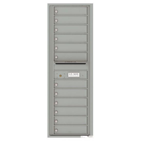 Load image into Gallery viewer, 4C14S-12 - 12 Tenant Doors with Outgoing Mail Compartment - 4C Wall Mount 14-High Mailboxes