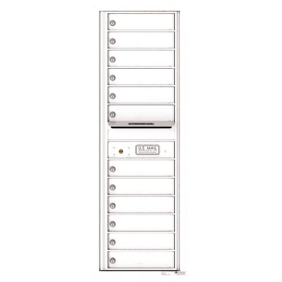 Load image into Gallery viewer, 4C14S-12 - 12 Tenant Doors with Outgoing Mail Compartment - 4C Wall Mount 14-High Mailboxes