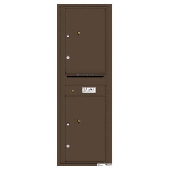 Load image into Gallery viewer, 4C14S-2P - 2 Parcel Doors with 1 Outgoing Mail Compartment Unit - 4C Wall Mount 14-High