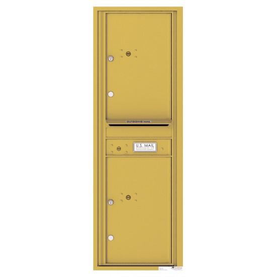 Load image into Gallery viewer, 4C14S-2P - 2 Parcel Doors with 1 Outgoing Mail Compartment Unit - 4C Wall Mount 14-High