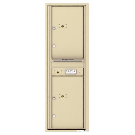 Load image into Gallery viewer, 4C14S-2P - 2 Parcel Doors with 1 Outgoing Mail Compartment Unit - 4C Wall Mount 14-High