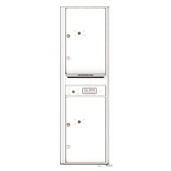 Load image into Gallery viewer, 4C14S-2P - 2 Parcel Doors with 1 Outgoing Mail Compartment Unit - 4C Wall Mount 14-High