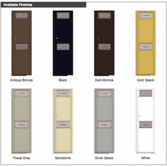 4C14S-BIN - Trash/Recycling Bin - 4C Wall Mount 14-High