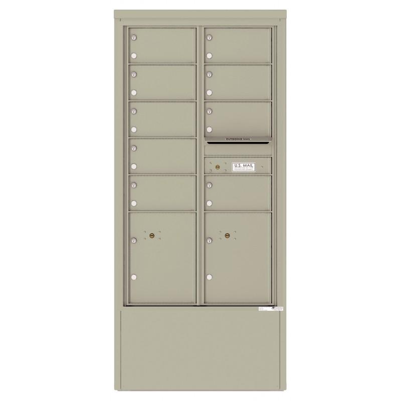 Load image into Gallery viewer, 4C15D-09-D - 9 Tenant Doors with 2 Parcel Lockers and Outgoing Mail Compartment - 4C Depot Mailbox Module