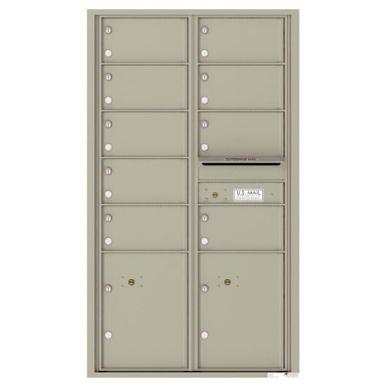 Load image into Gallery viewer, 4C15D-09 - 9 Oversized Tenant Doors with 2 Parcel Lockers and Outgoing Mail Compartment - 4C Wall Mount 15-High Mailboxes