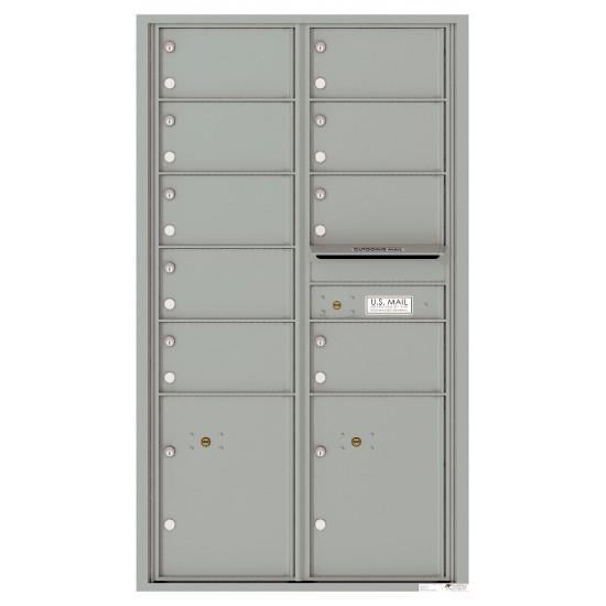 Load image into Gallery viewer, 4C15D-09 - 9 Oversized Tenant Doors with 2 Parcel Lockers and Outgoing Mail Compartment - 4C Wall Mount 15-High Mailboxes