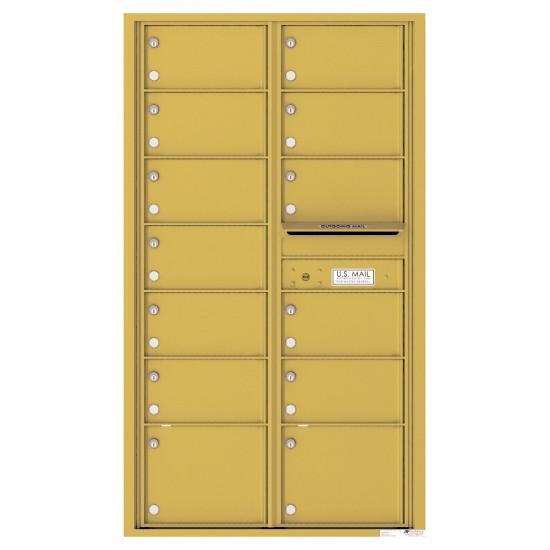 Load image into Gallery viewer, 4C15D-13 - 13 Oversized Tenant Doors and Outgoing Mail Compartment - 4C Wall Mount 15-High Mailboxes