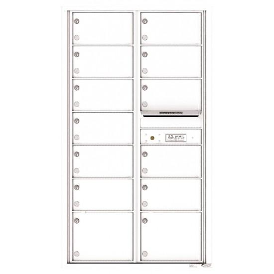 Load image into Gallery viewer, 4C15D-13 - 13 Oversized Tenant Doors and Outgoing Mail Compartment - 4C Wall Mount 15-High Mailboxes