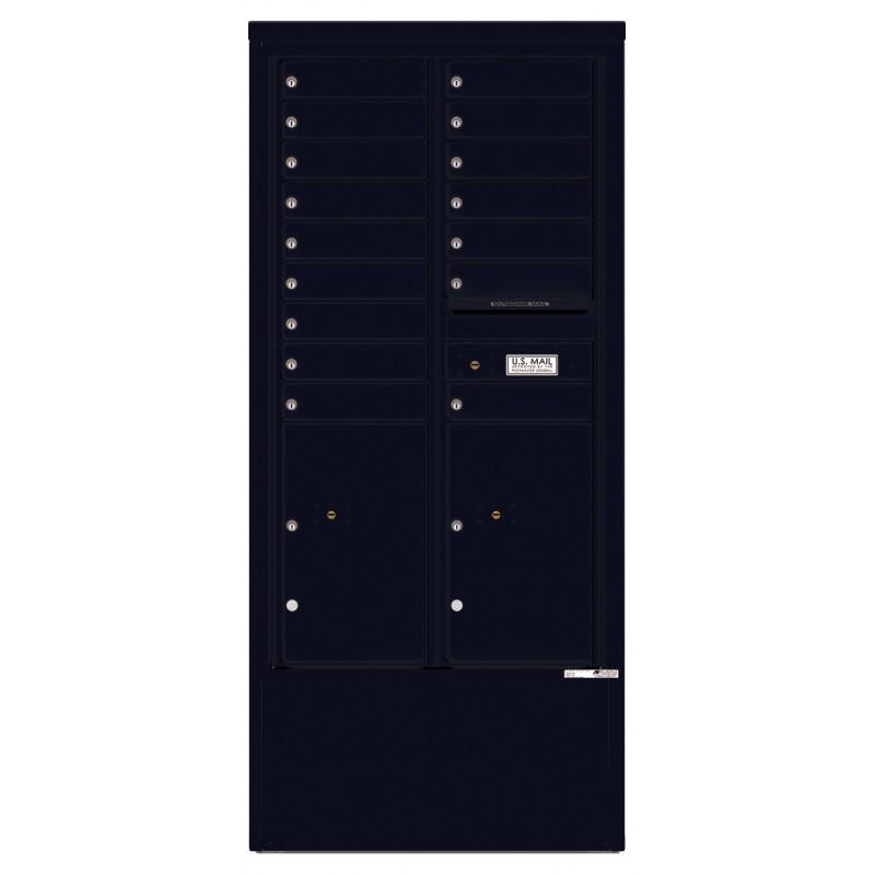 Load image into Gallery viewer, 4C15D-16-D - 16 Tenant Doors with 2 Parcel Lockers and Outgoing Mail Compartment - 4C Depot Mailbox Module