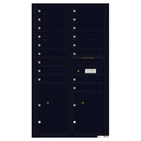 Load image into Gallery viewer, 4C15D-17 - 17 Tenant Doors with 2 Parcel Lockers and Outgoing Mail Compartment - 4C Wall Mount 15-High Mailboxes
