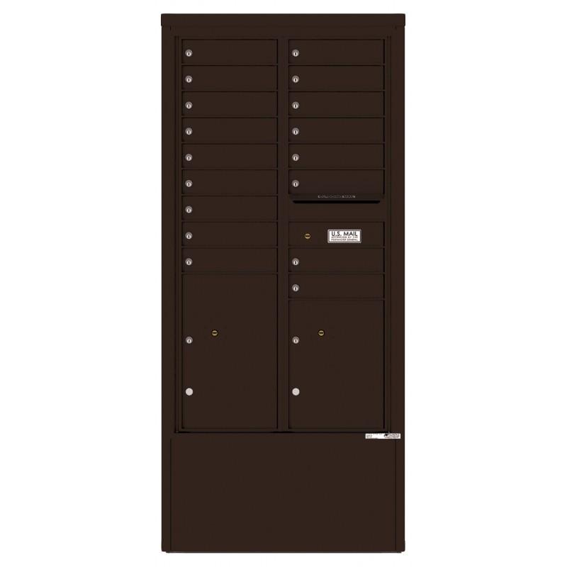 Load image into Gallery viewer, 4C15D-17-D - 17 Tenant Doors with 2 Parcel Lockers and Outgoing Mail Compartment - 4C Depot Mailbox Module