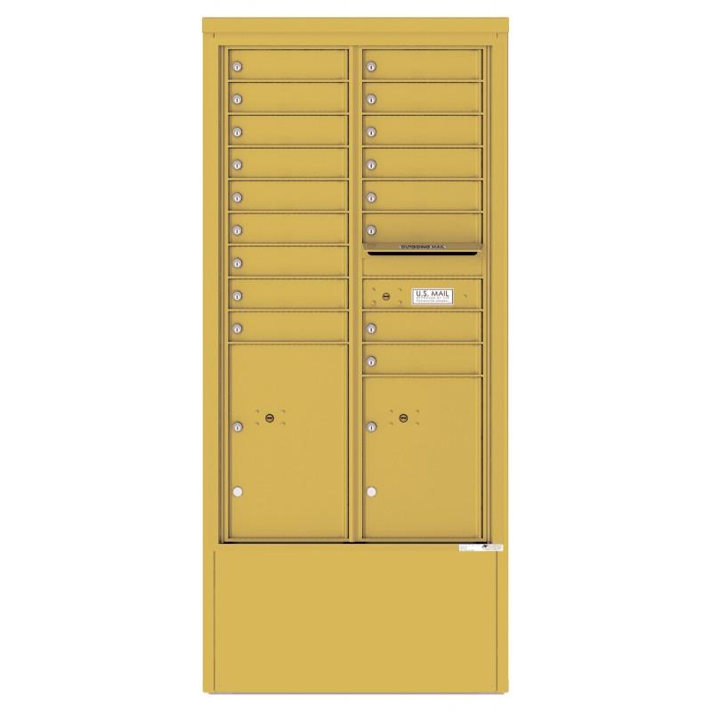Load image into Gallery viewer, 4C15D-17-D - 17 Tenant Doors with 2 Parcel Lockers and Outgoing Mail Compartment - 4C Depot Mailbox Module