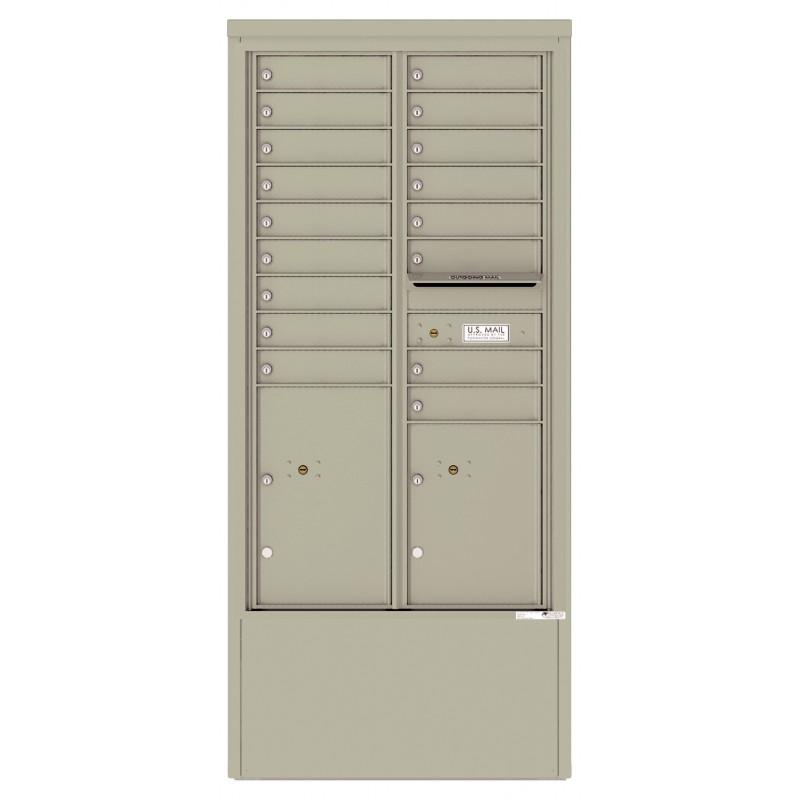 Load image into Gallery viewer, 4C15D-17-D - 17 Tenant Doors with 2 Parcel Lockers and Outgoing Mail Compartment - 4C Depot Mailbox Module