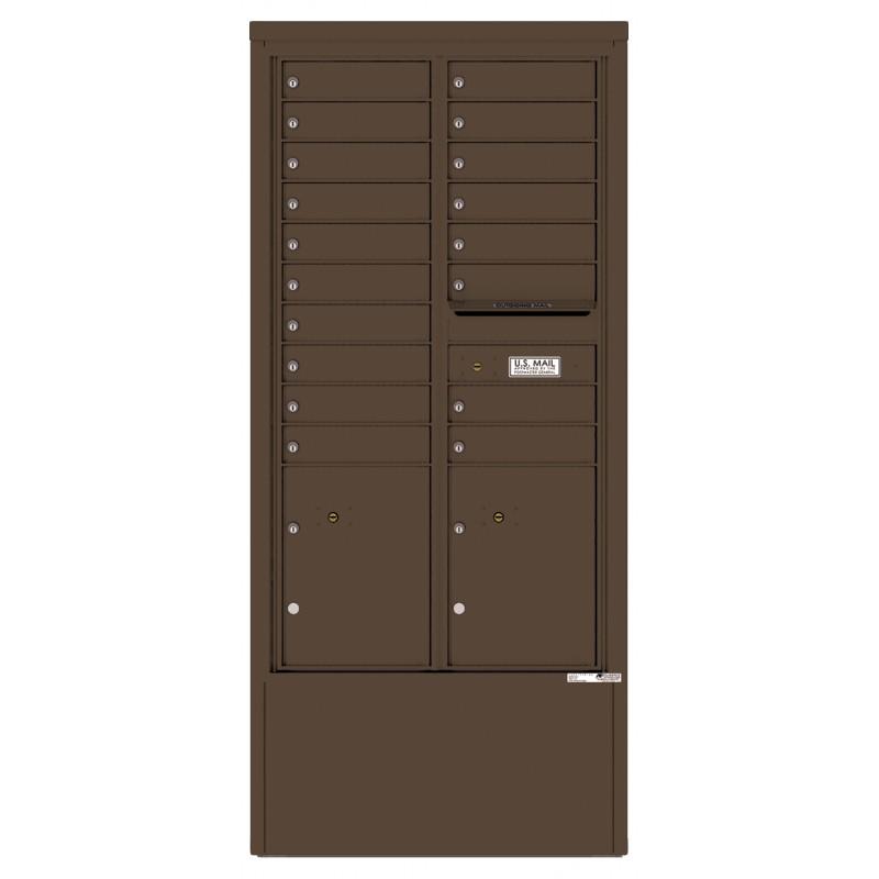 Load image into Gallery viewer, 4C15D-18-D - 18 Tenant Doors with 2 Parcel Lockers and Outgoing Mail Compartment - 4C Depot Mailbox Module