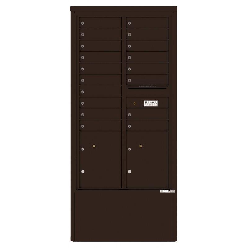 Load image into Gallery viewer, 4C15D-18-D - 18 Tenant Doors with 2 Parcel Lockers and Outgoing Mail Compartment - 4C Depot Mailbox Module
