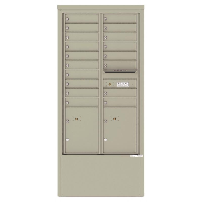 Load image into Gallery viewer, 4C15D-18-D - 18 Tenant Doors with 2 Parcel Lockers and Outgoing Mail Compartment - 4C Depot Mailbox Module